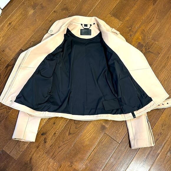 Rudsak Dusty Pink Leather Motorcycle Jacket NWOT - Picture 5 of 7